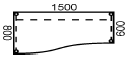 Wave Desks - B60 WD 15