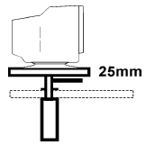 Monitor Platforms (VDU Old Style) - GMP - Gas assisted unit with matching Melteca surface