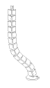 Mooring - Droppers from ceiling (per lm)