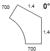 Technical Adjustment - 650mm - 950mm - 700 x 1.4 - 1.4 x 700