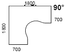 Technician Adjustment - 650mm - 950mm - 700 x 1800 - 1800 x 700 - 90degrees