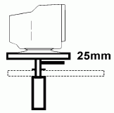 Monitor Platforms (VDU Old Style) - GMP - Gas assisted unit with matching Melteca surface