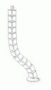 Mooring - Droppers from ceiling (per lm)