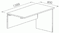 RC12 - 1200L x 600D x 725H